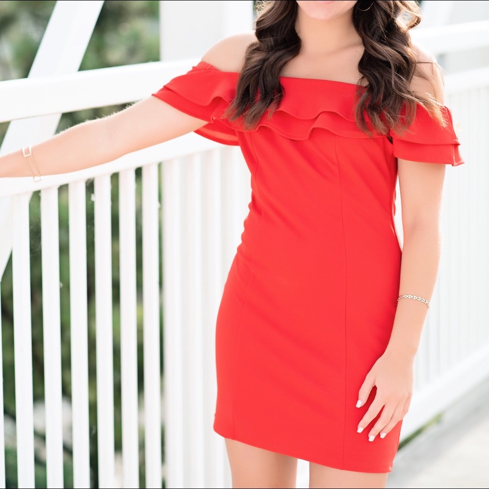 Off the shoulder dress